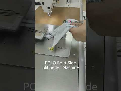 Perfect POLO shirt side slit sewing is not difficult any more. Unskilled operator can make it!!