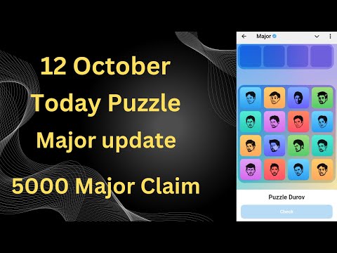 Major puzzle today|major puzzle 12 October