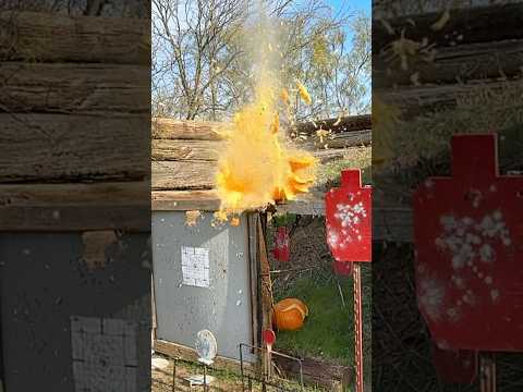 Slug vs Pumpkin #remington #pumpkin #shotguntricks