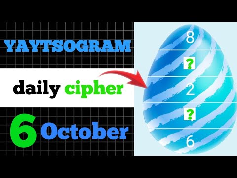 yaytsogram cipher 6 oct | Yaytsogram chiper | Daily chiper Yaytsogram | Yaytsogram sponsors cipher