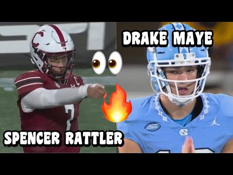 Spencer Rattler Vs Drake Maye highlights 👀🔥 2023 North Carolina Vs South Carolina highlights