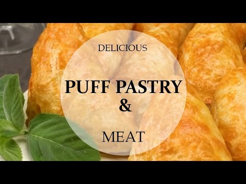 Savory Puff Pastry Bites with Meat Filling #puffpastry #puffpastryrecipe #cookinginspiration