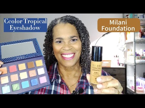 GRWM- Ccolor Tropical Eyeshadow & Milani Conceal & Protect Foundation