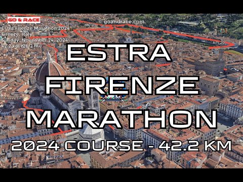 Estra Firenze Marathon 2024: fly over the marathon course!