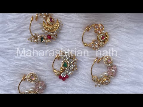 AD stone Nath collection | handcrafted jewellery #handmade