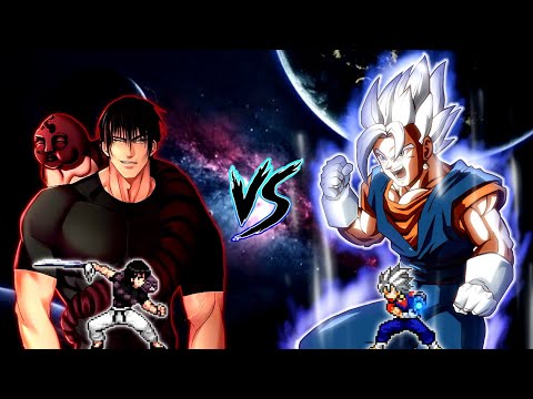 Toji Fushiguro V4 (Inseph) (New) VS Vegito V2 (all form) in Jump Force Mugen