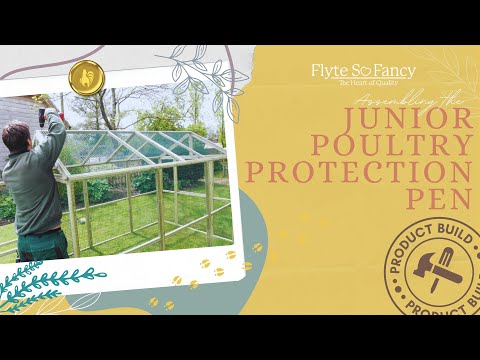 Assembling a Junior Poultry Pen - Super-Speedy Chicken Run in under 5 mins!