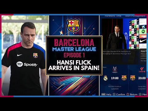 [TTB] BARCELONA MASTER LEAGUE - HANSI FLICK ARRIVES IN ESPAÑA! - POGCHAMPION UPDATED MOD, AND MORE!