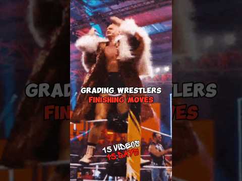 Ranking wrestlers finishing moves #wwe #shorts