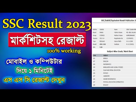 এসএসসি পরীক্ষা ২০২৩ রেজাল্ট দেখবেন কিভাবে?How to check SSC Result 2023 Online।SSC Result 2023