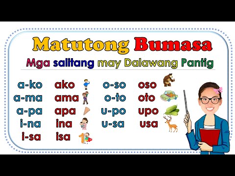 FILIPINO Reading Lesson Part 1 ll Mga Salitang may Dalawang Pantig ll Teacher Ana Online Learning