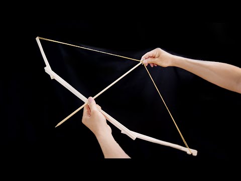 大きな弓の作り方 【わりばし工作】 how to make a big bow