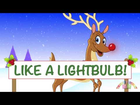 RUDLOPH THE REINDEER *NEW FUN LYRICS* | Christmas Songs | Nursery Rhymes TV | English Songs For Kids