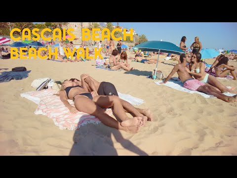 Cascais, Beach Walking Tour Portugal [4k Ultra HD]