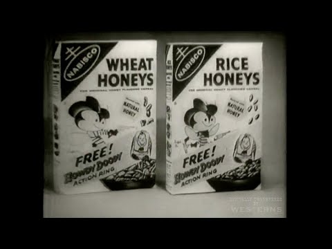 Howdy Doody and Buffalo Bob Action Picture Rings Nabisco Wheat and Rice Honeys Cereal tv commercial