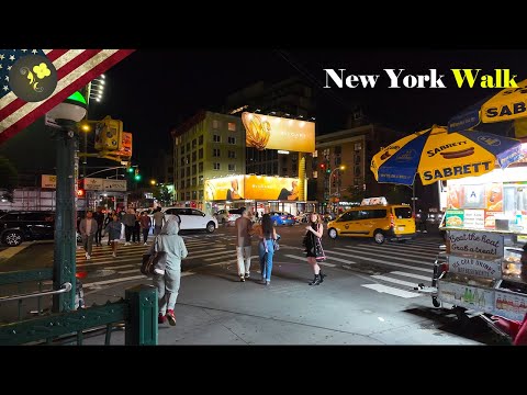 New York City - Nightlife Manhattan Walk 4k