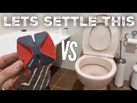 Is a toilet better than a pull through sharpener? You'll be surprised! Maybe.