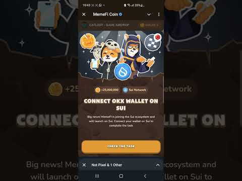 How to connect your MemeFi to OKX wallet on SUI network || Simplified ✅️