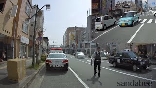 横断歩行者妨害！警官の目前で違反