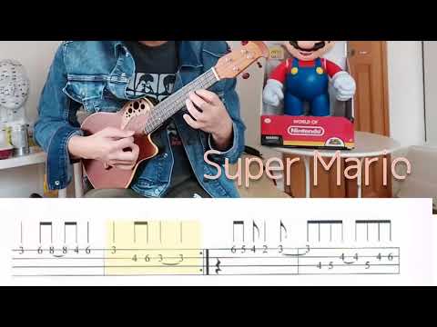 Ukulele自學系列：Super Mario  1分鐘學會彈“瑪莉兄弟” easy ukulele tab