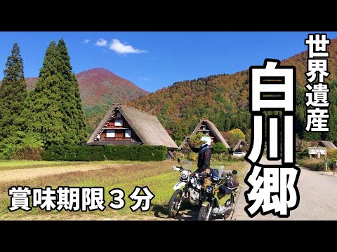 【世界遺産】紅葉真っ盛りの白川郷で賞味期限3分⁉岐阜県大野郡白川村