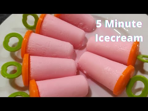 Homemade Ice Cream Without Cream in 5 Minutes | Only 3 Ingredients Ice Cream Recipe