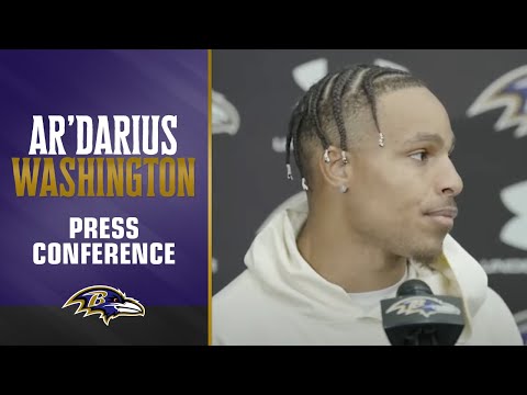 Ar’Darius Washington on Partnering With Kyle Hamilton in the Secondary | Baltimore Ravens