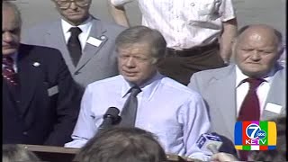 Jimmy Carter visits Nebraska after devastating tornadoes strike Grand Island in 1980