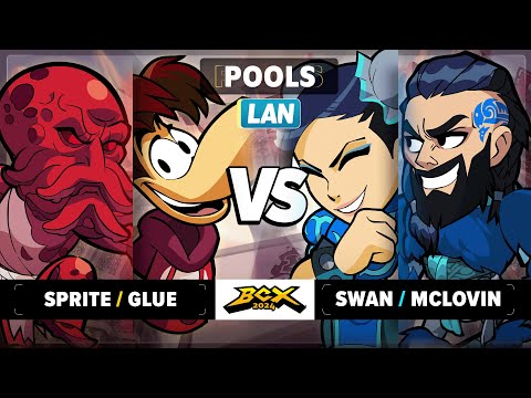 Sprite & Glue vs Swan & McLovin - Pools - Brawlhalla World Championship 2024 - LAN 2v2