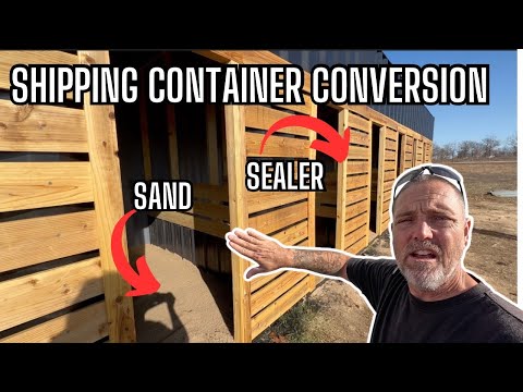 Shipping Container Ultimate Chicken Coop Build: 8 Breeder Stalls, Sand Floor, and Cedar Planks