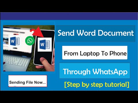 How to Send Word Document from Laptop to Phone Through WhatsApp