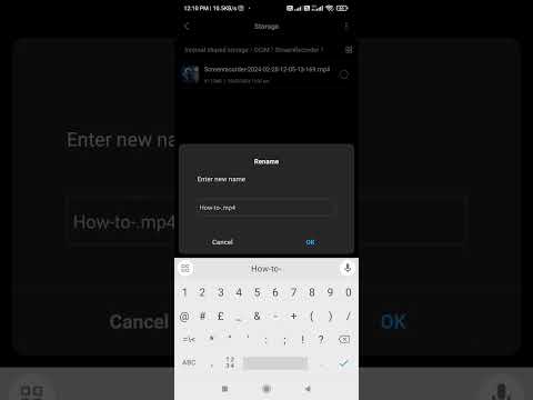 How to Rename Screen Recording File name on Redmi Phone