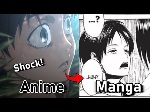 AOT Anime vs. Manga Differences part 1 - Fall of Shiganshina (1-2) Attack on Titan