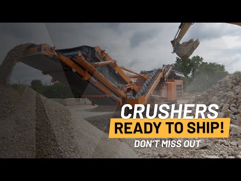 Get crushing ASAP! In-stock jaw & impact crushers available in under 30 days