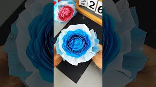 How to make paper flower bouquet 💐😍 #shorts #youtubeshorts #art #origami #craft #diy #papercraft