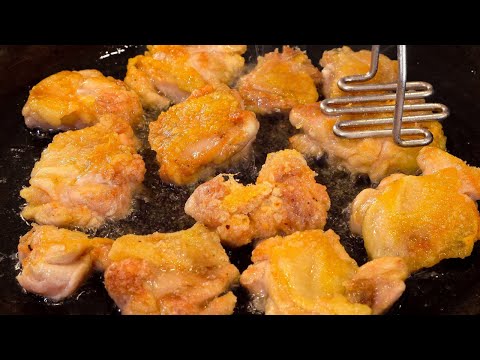 Try making chicken like this~!! Crispy and easy chicken recipe!! Amazing!!