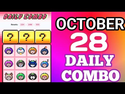 Ootober 28th Daily Combo Code Today Tomarket 🍅 Airdrop