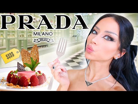 Eating at the Prada Restaurant in London!