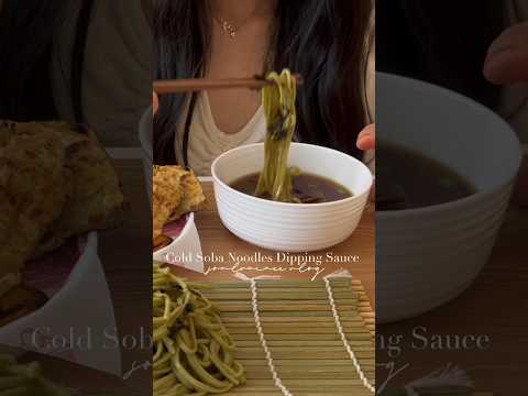 BEST Cold Soba Noodles Dipping Sauce #shorts #recipe