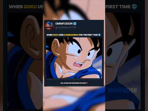 Goku's learn Kamehameha For the first time 💀 | omnifusion | #goku #songoku #dragonball #anime #dbz