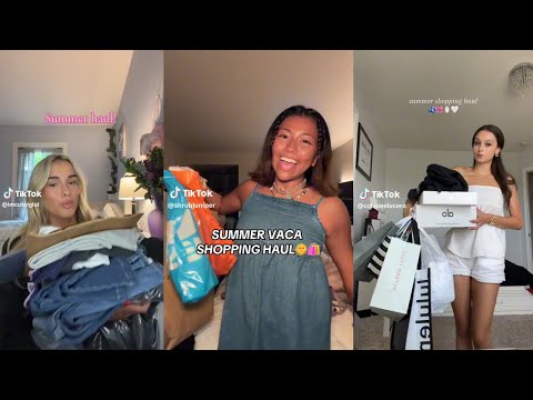 Summer shopping haul - TikTok compilation 🛍️😋