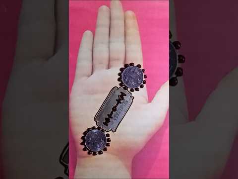 Easy simple mehndi design using coins #mehandi #youtubeshorts #shorts #viralvideo