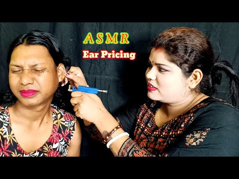 ASMR~ Doing My Elder Brother Ear Piercing|| (Roleplay) @asmrsangi7044 🌹👂 Style of USA