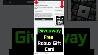 FREE ROBUX Giveaway #giveaway #roblox #robux #shorts