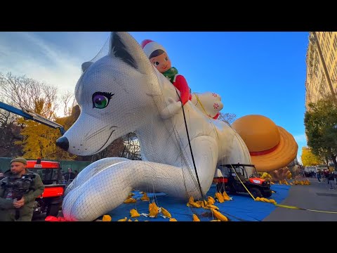 NYC LIVE Macy’s Thanksgiving Day Parade Balloon Inflation 2024