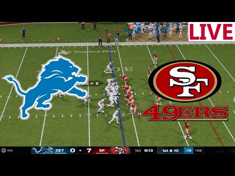 🔴LIVE 🔴Detroit Lions VS San Francisco 49ers/ NFL Week 17 /NFL Madden NFL