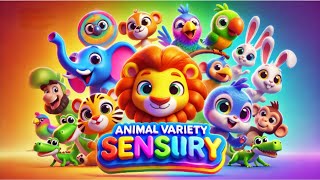 Animal Variety Sensory Journey for Babies | Relax, Learn & Play🎨🧩