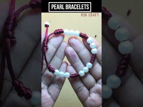 How To Make A Beautiful Pearl Bracelets At Home | Friendship Band | DIY wrist band for girls#Shorts