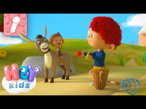 Plátano y manzana 🎤 KARAOKE | Canciones para Niños | HeyKids - Canciones infantiles