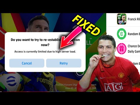 How To Fix High Server Load Efootball 2025 Mobile